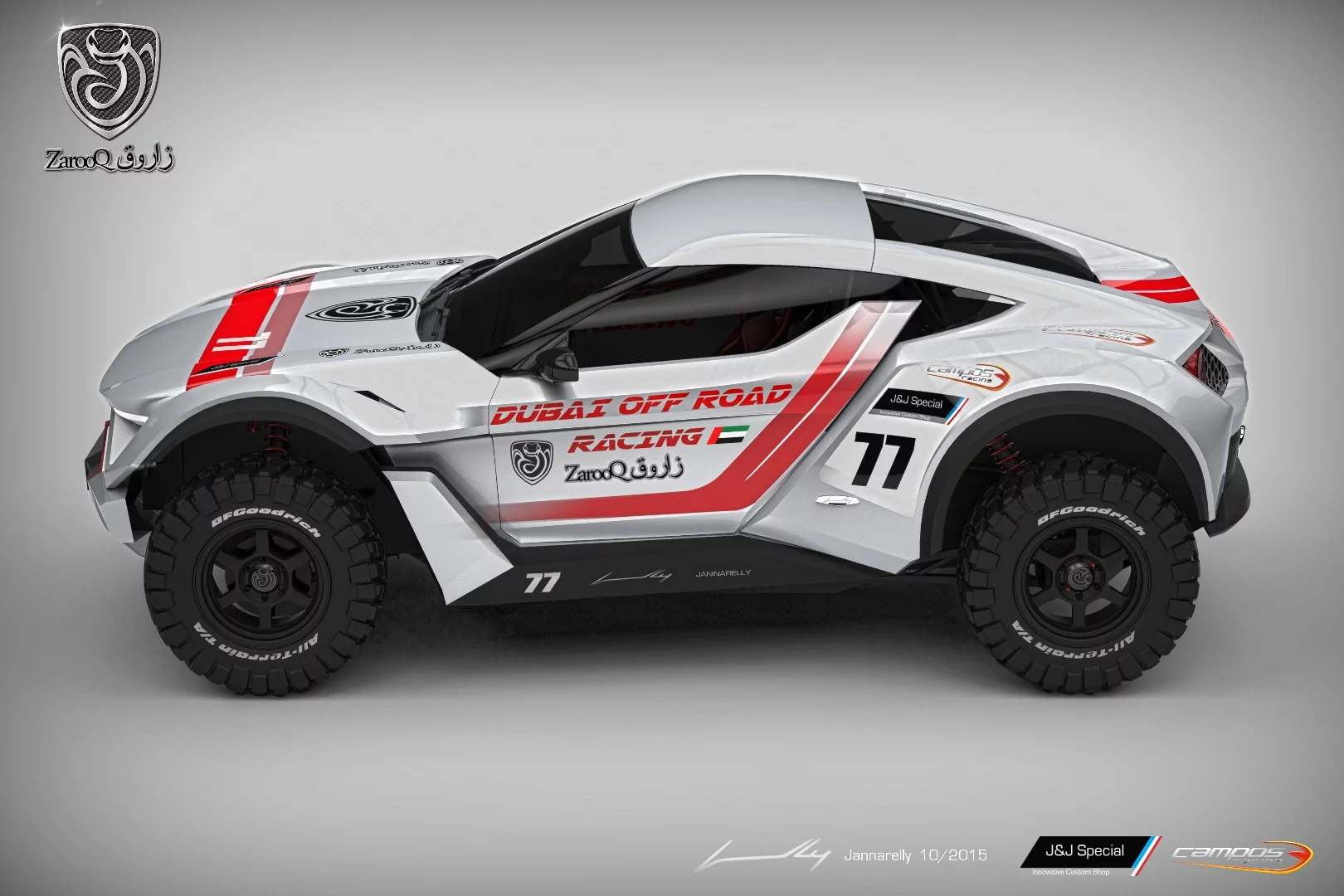 The Zarooq Sand Racer is a UAE-inspired and designed desert racer