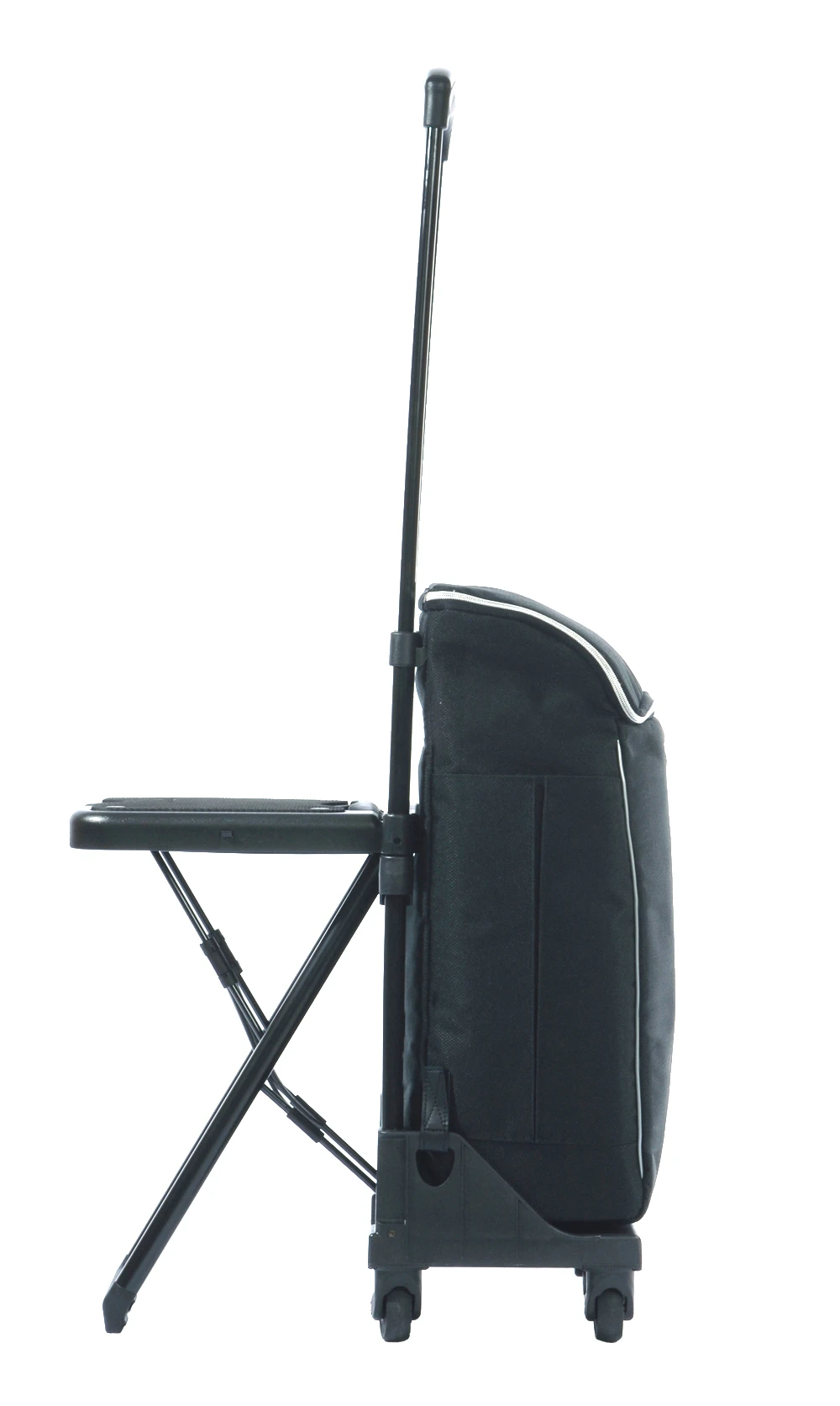 The ZipCart Lite with seat and offers 1,151 cubic inches of storage
