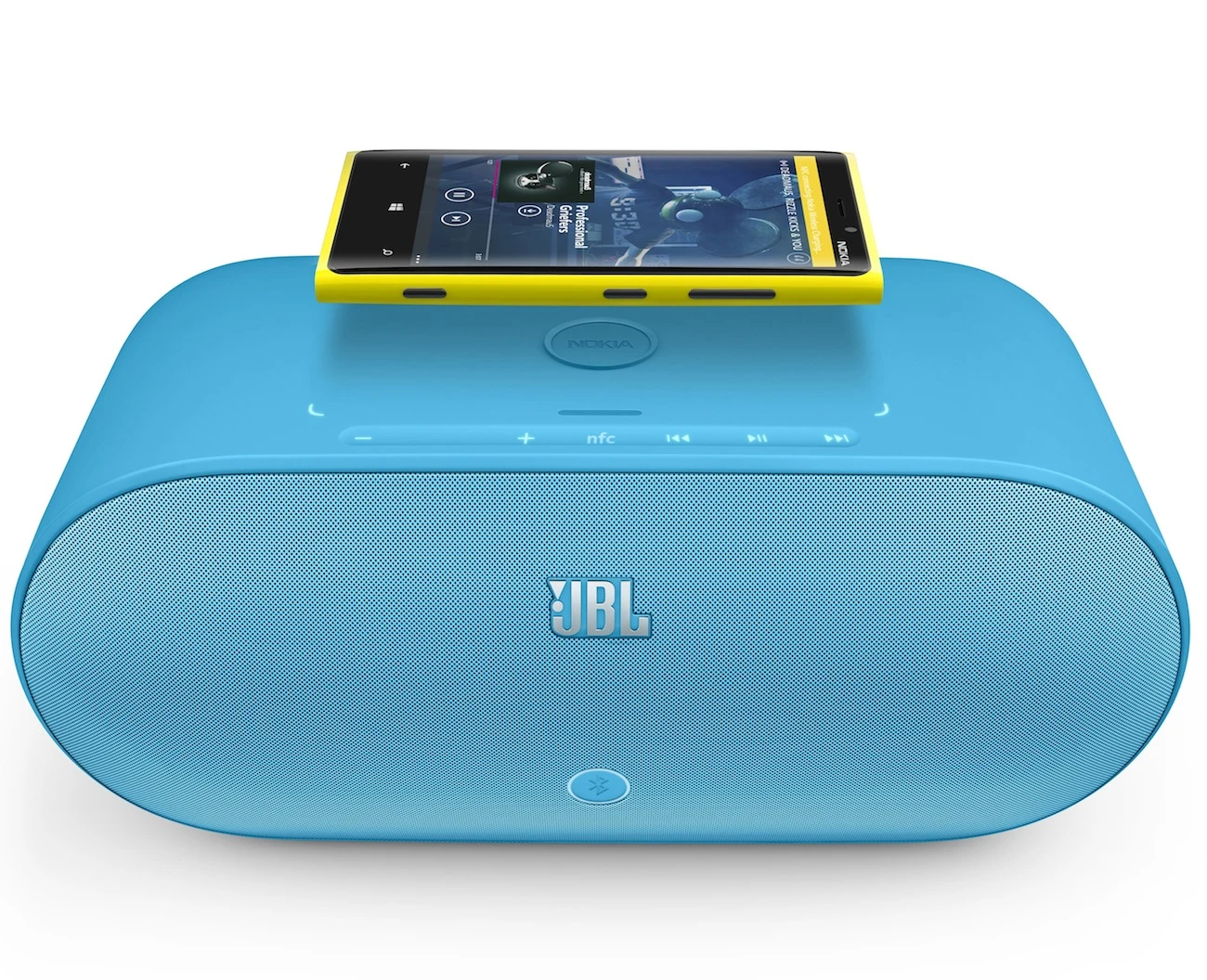 The BLD wireless charging speaker dock, compatible with the Lumia 820 and 920