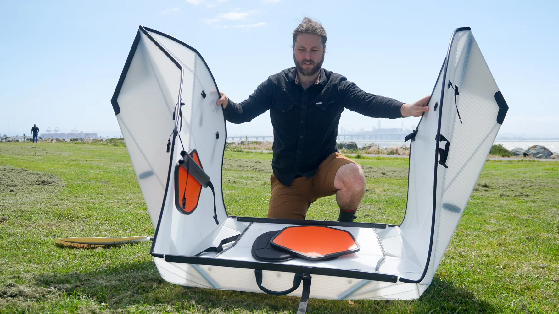 Oru went back to the drawing board, designing an all-new folding pattern for lighter construction and quicker, easier set-up