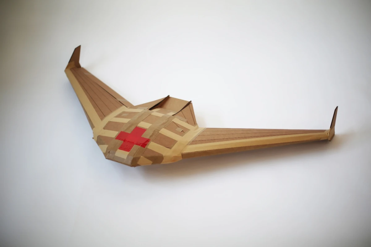 Once the goods have arrived, the drones biodegrade in a matter of days