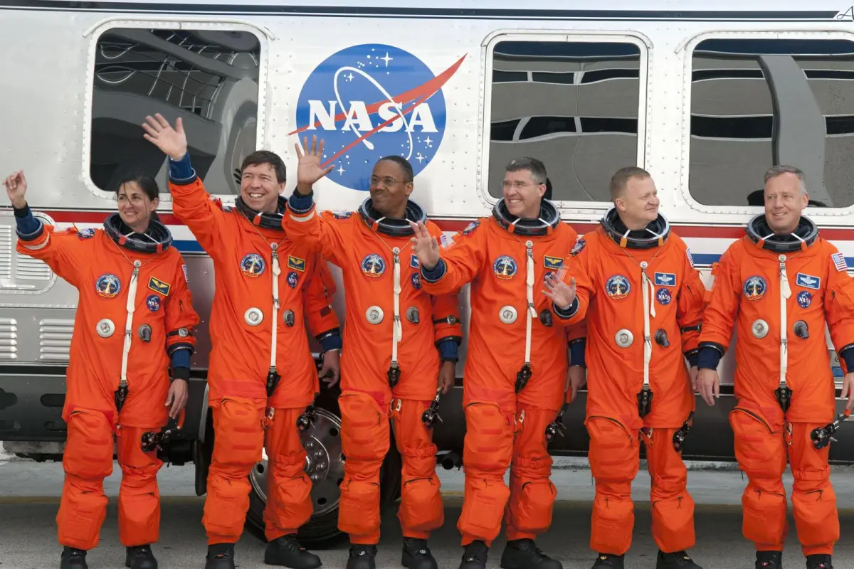 The crew of the final Space Shuttle Discovery STS-133 mission (Image: NASA)
