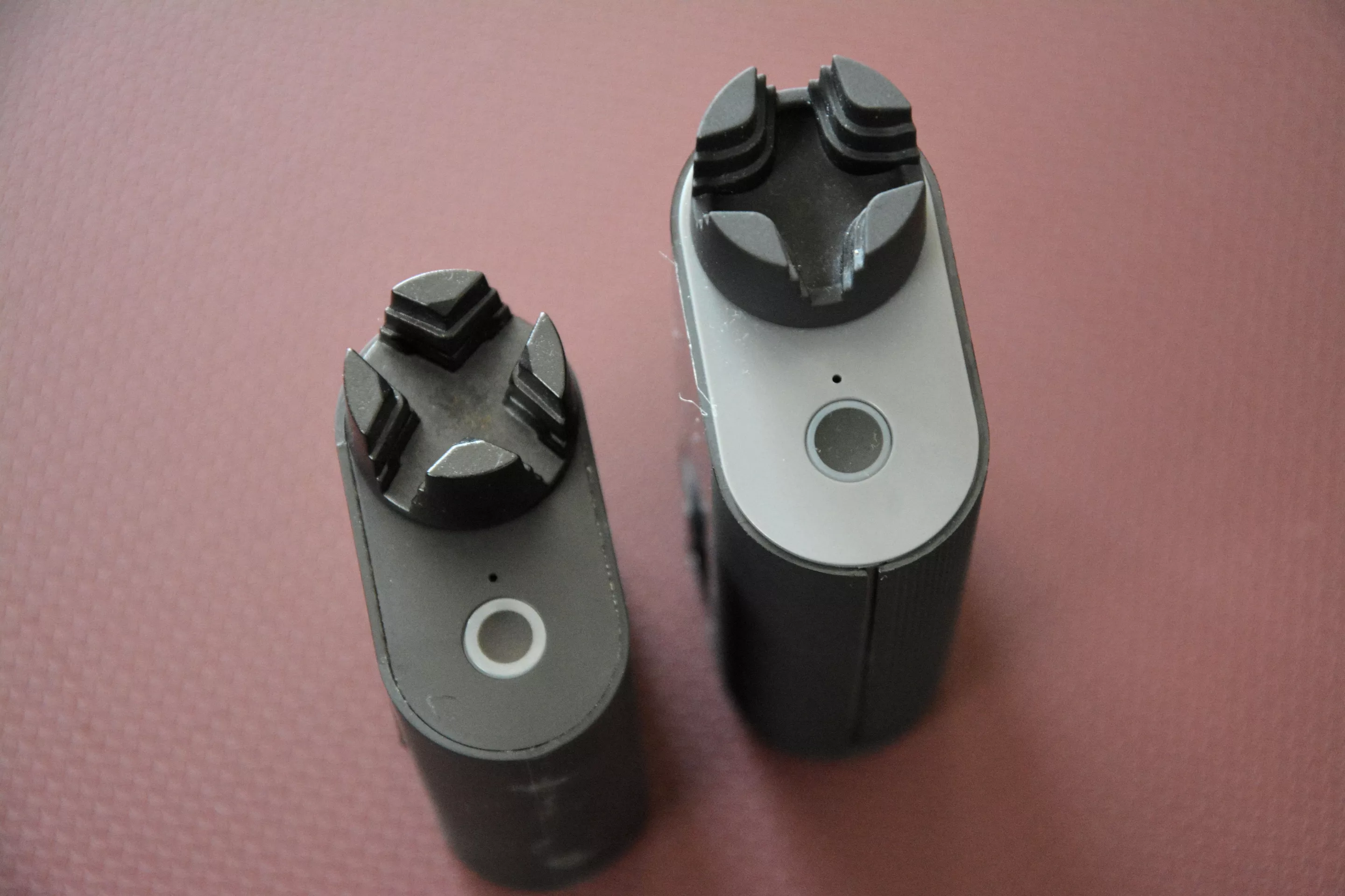 The Roadie 4's peg winder (right) has been updated for a wider range of machine heads, compared to its predecessor (left)