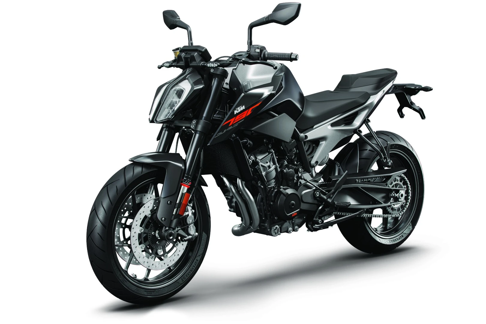 The new Duke 790 finished off in a subtle matte black paint job