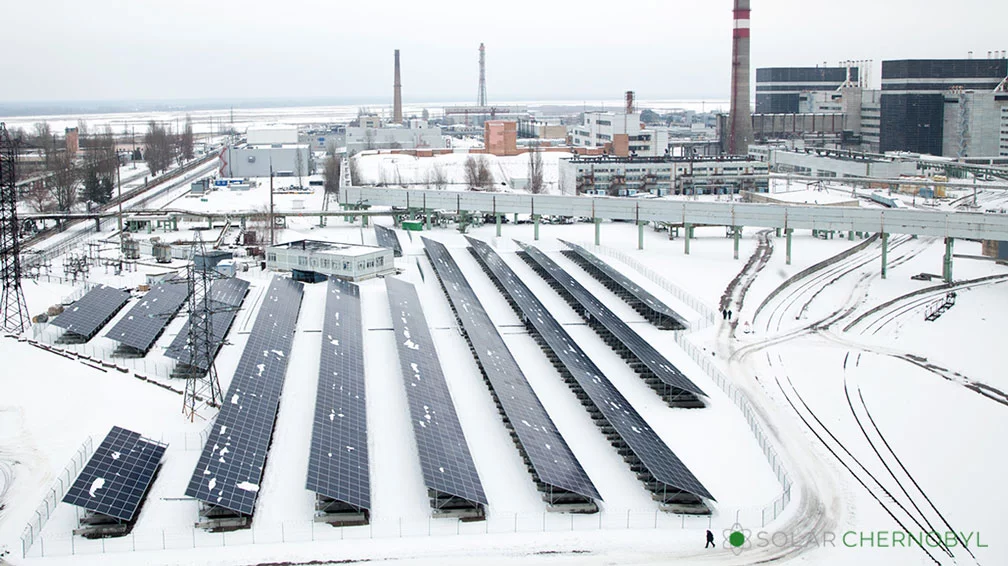 The Chernobyl Solar Power Plant, located on the site of the infamous 1986 nuclear disaster, has officially been opened