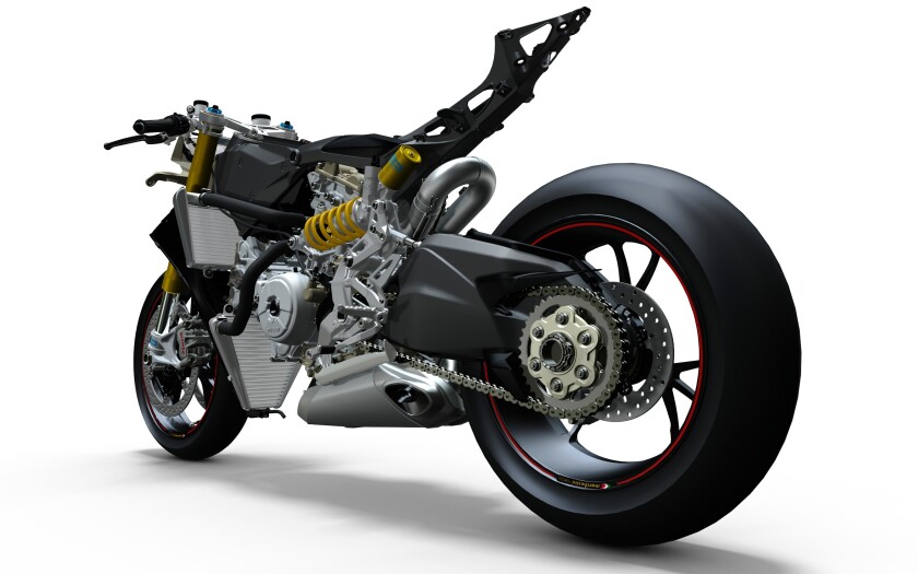 CAD image of the Ducati Panigale