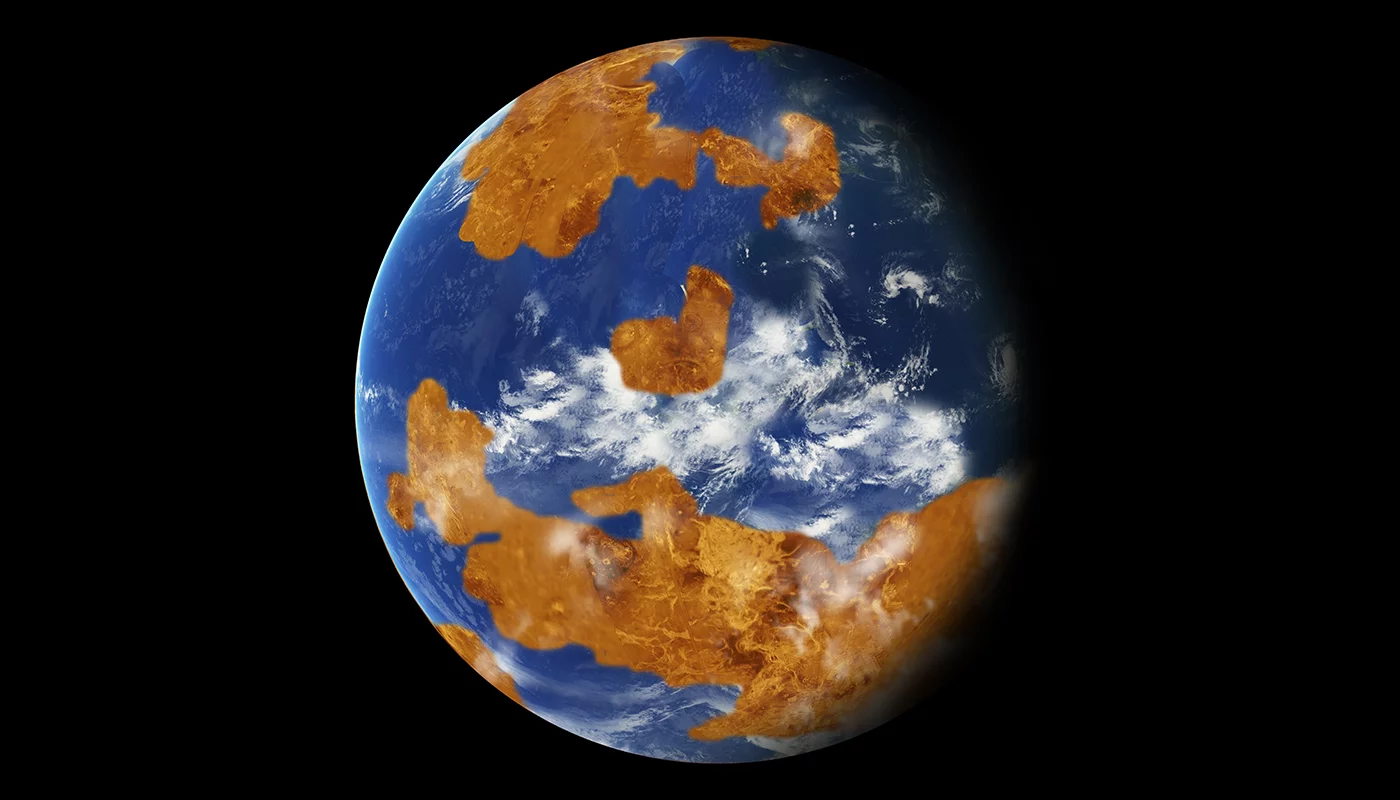 Simulations suggest that if ancient Venus had an ocean, tidal forces may have slowed the planet's rotation speed down to the point that the ocean evaporated