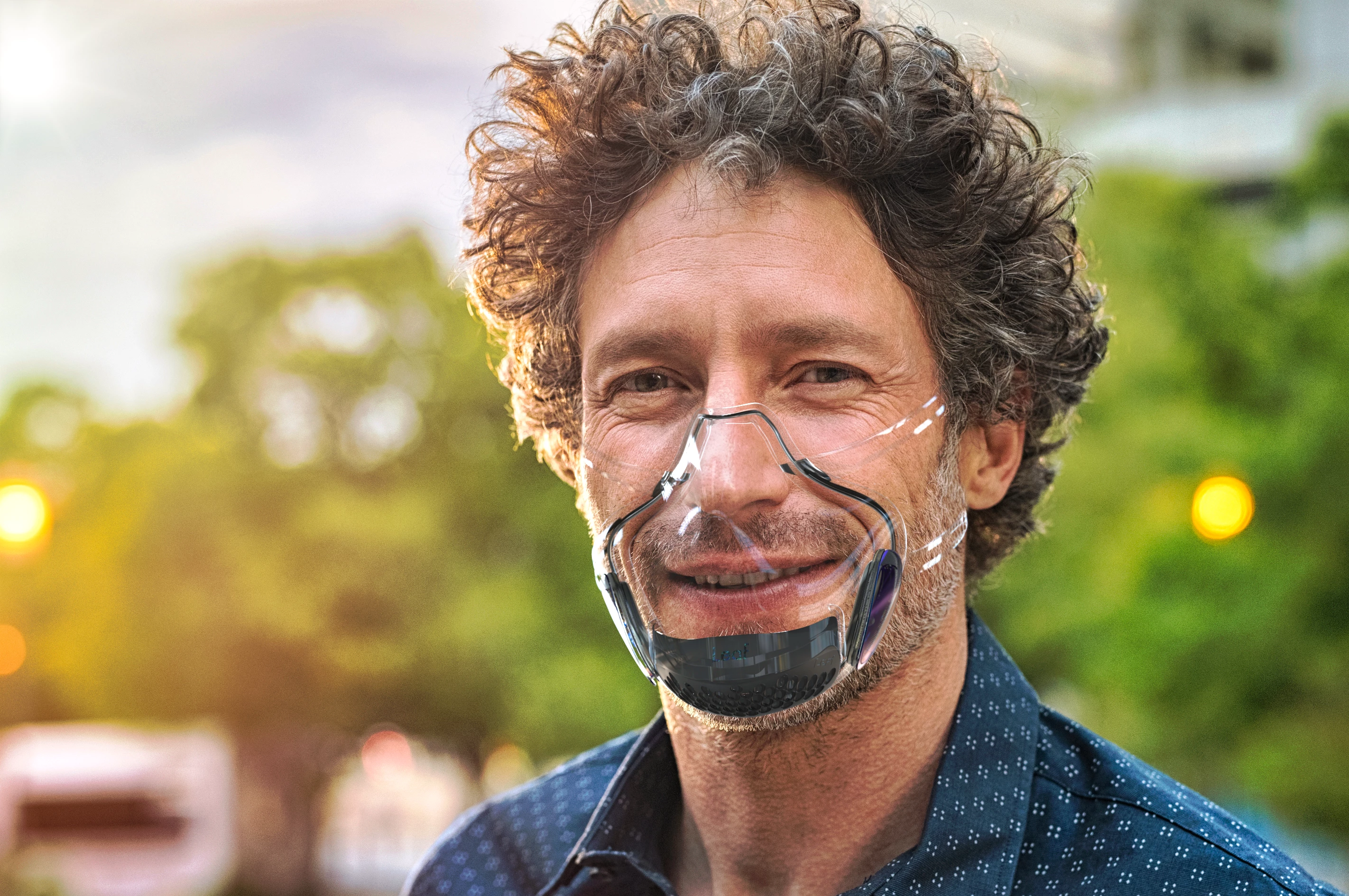 The LEAF Mask comes in a variety of sizes and can be worn with beards