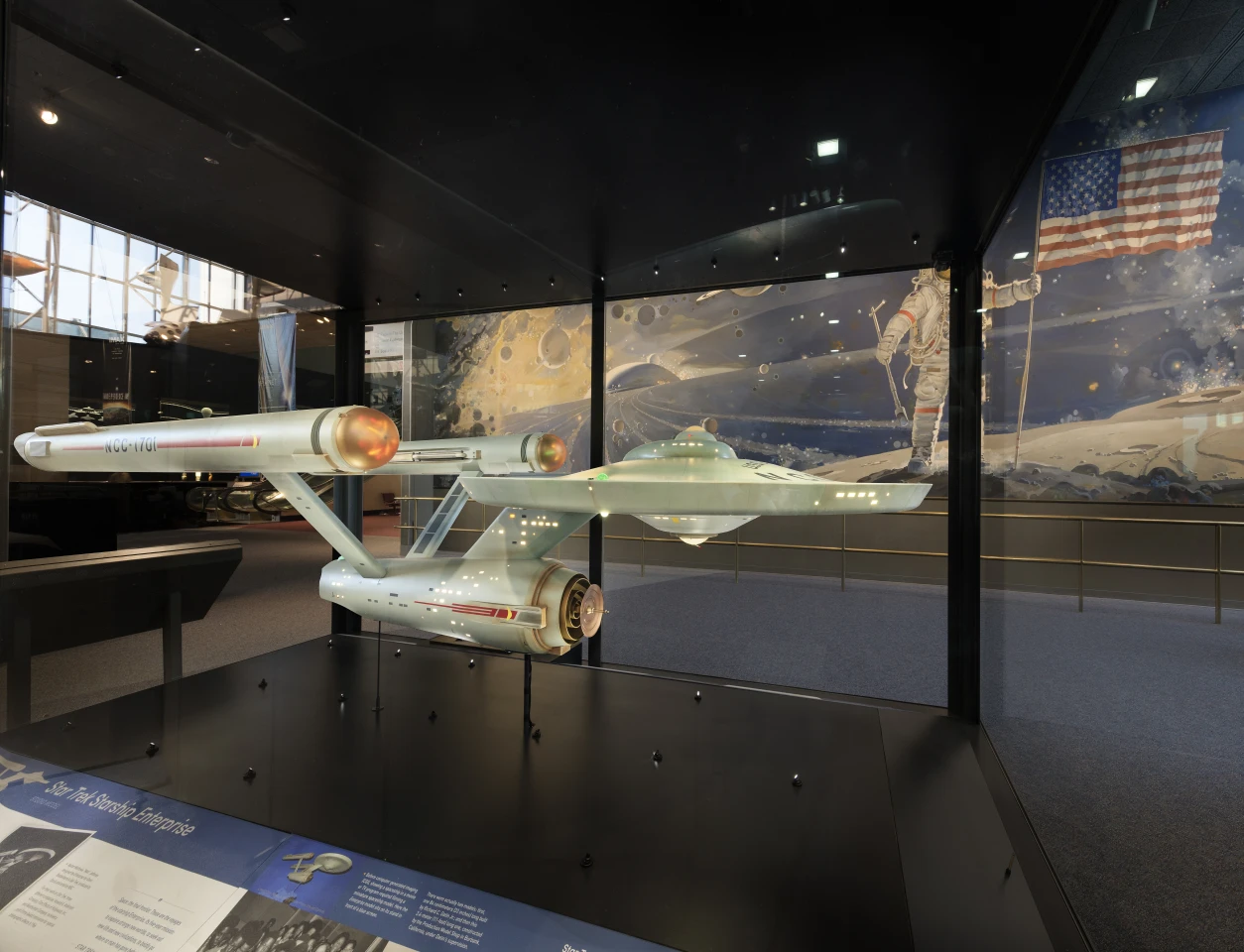 The restored Enterprise on display