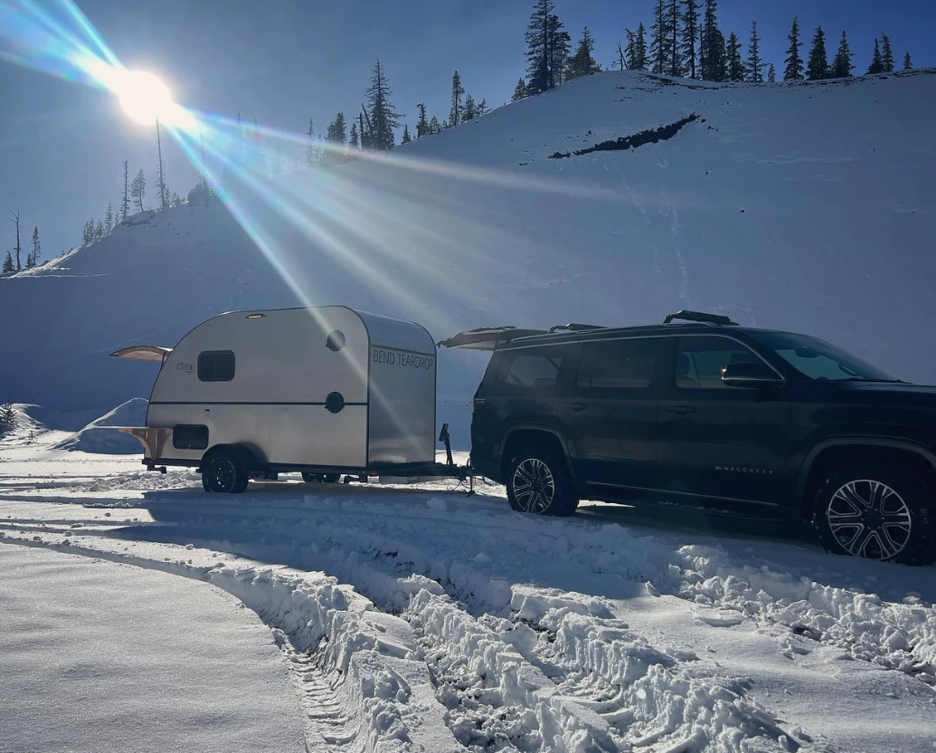 At over 8 feet tall, the Bend Tall Boy will likely stand above the tow vehicle (the base 2024 Jeep Wagoneer stands 6.3 feet tall, as listed by Jeep)