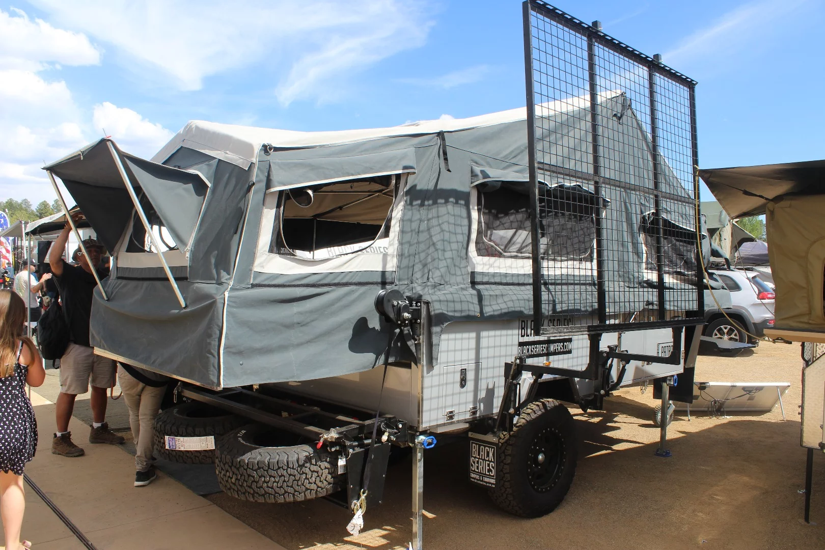 Black Series Patron pop-up caravan