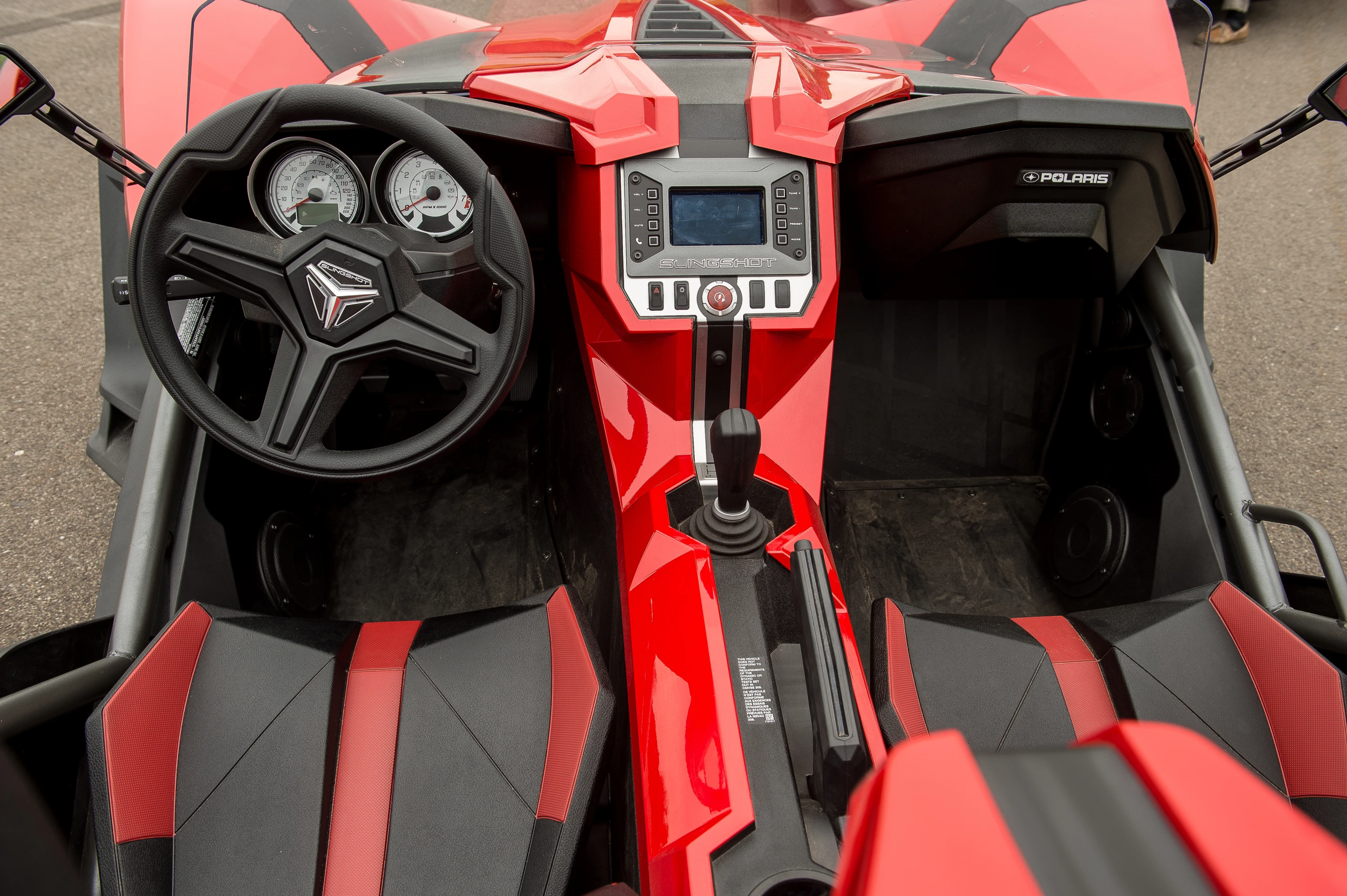The two-seater cockpit