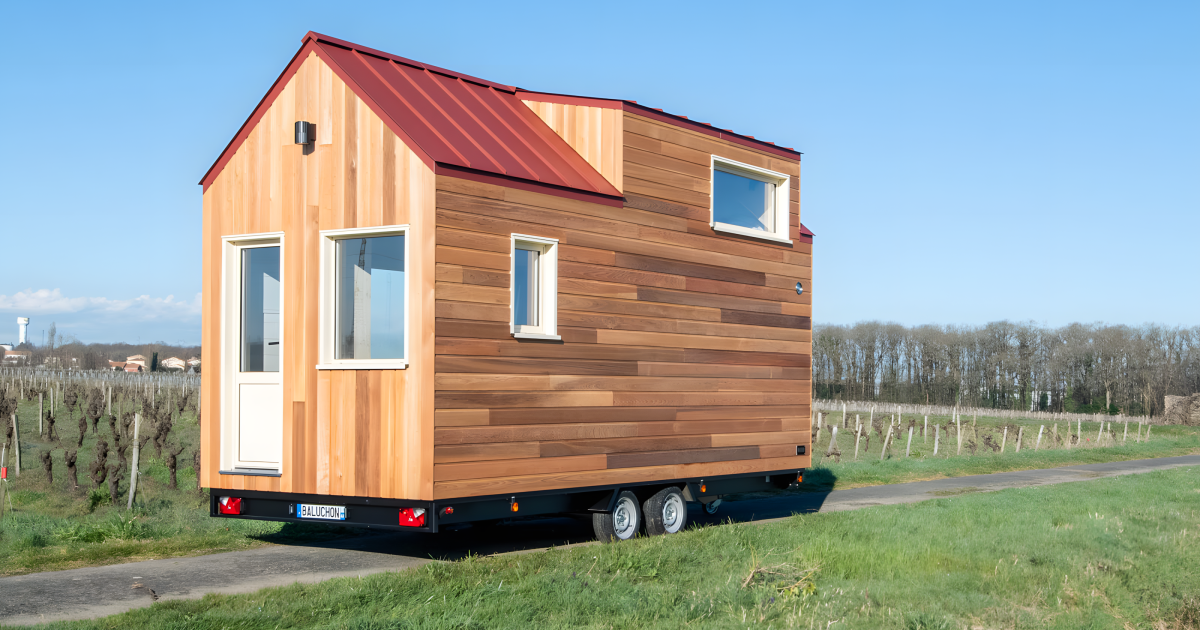 Compact tiny house pulls double duty as home and office