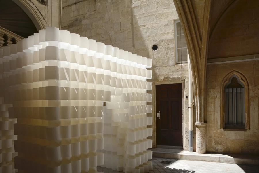 This piece collects the sunlight in fascinating ways