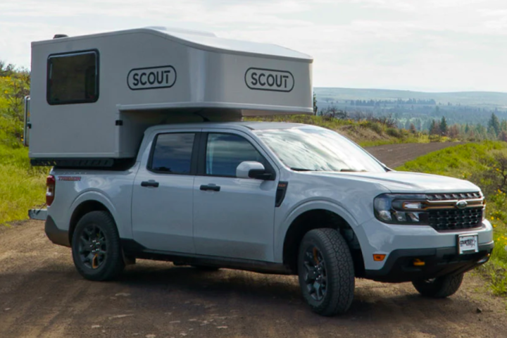 The new Scout Tuktut is sized and weighted to fit the Ford Maverick small pickup