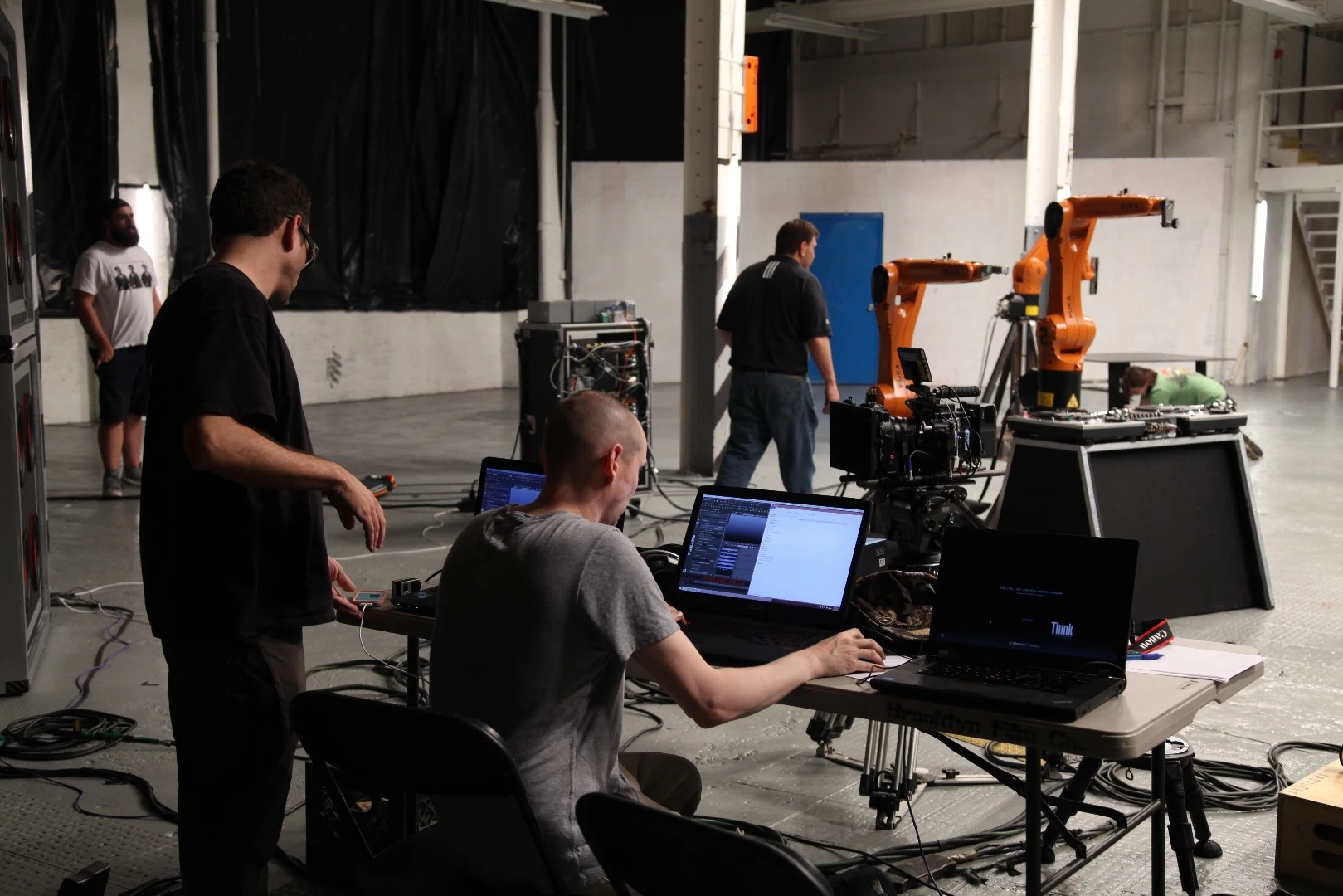 Behind the scenes on the Automatica shoot