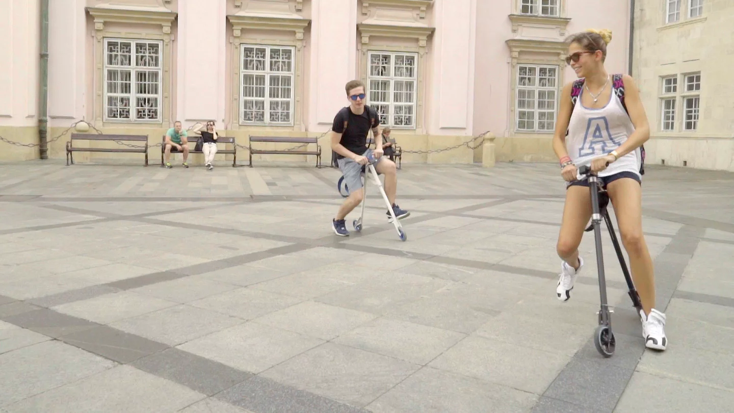 The Wheela is highly maneuverable on flat, dry surfaces