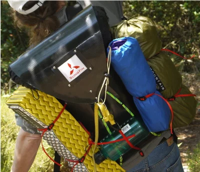 The rope on the outside provides plenty of added storage