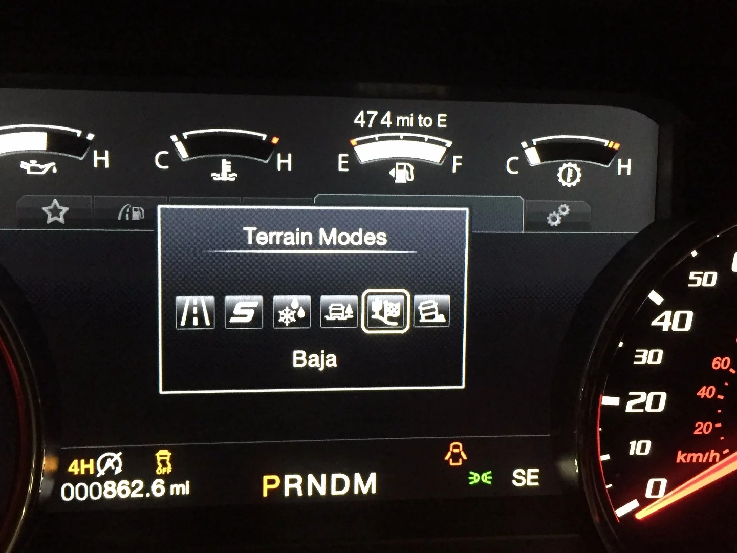 Baja mode is all about skimming through the desert at high-speed