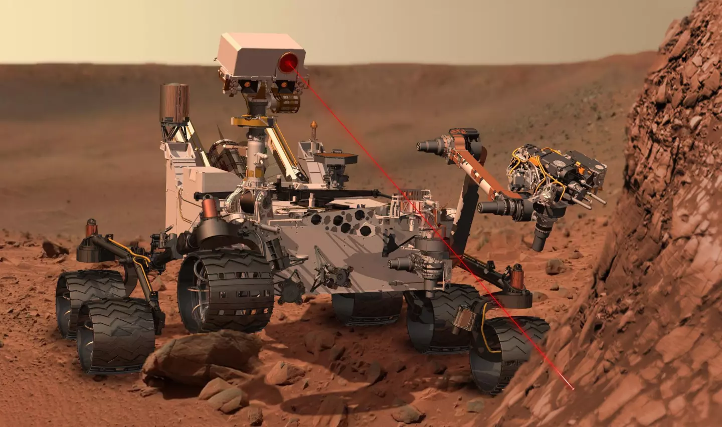 Artist's concept of Curiosity (Image: NASA)