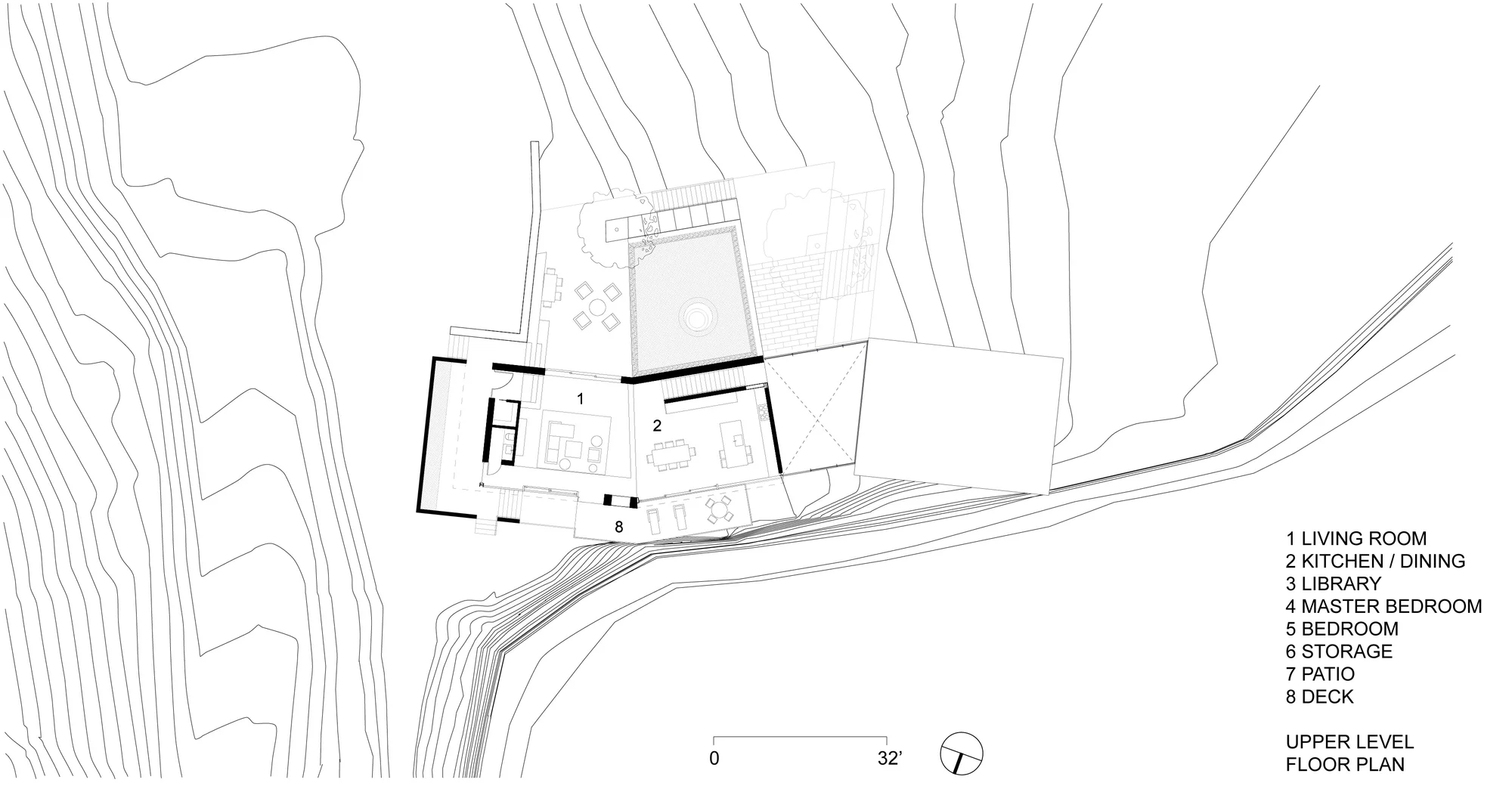 Architectural drawing of the Fall House (Image: Fougeron Architecture)
