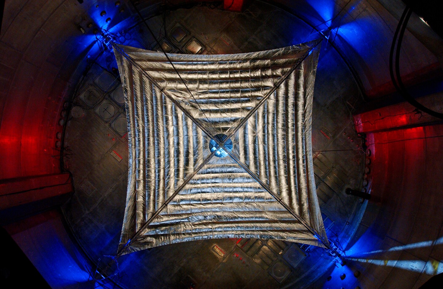 The solar sail may launch as early as 2014 (Image: NASA)