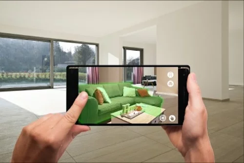 The Lenovo New Glass C200 can use augmented reality to help interior designers visualize their plans