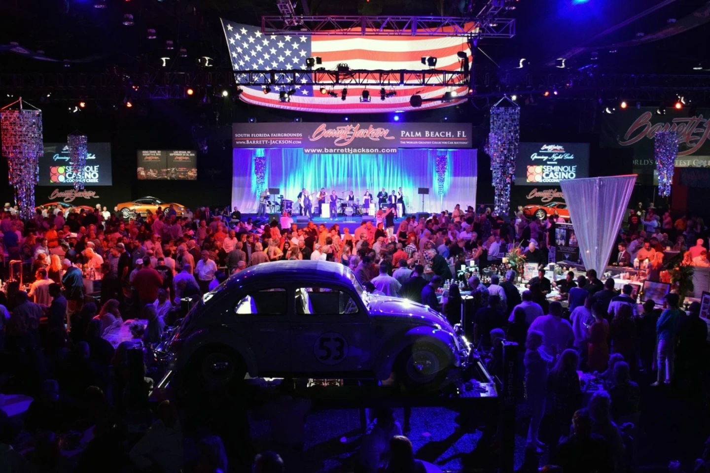 Herbie takes pride of place at the Barrett-Jackson auctions where it set the world record