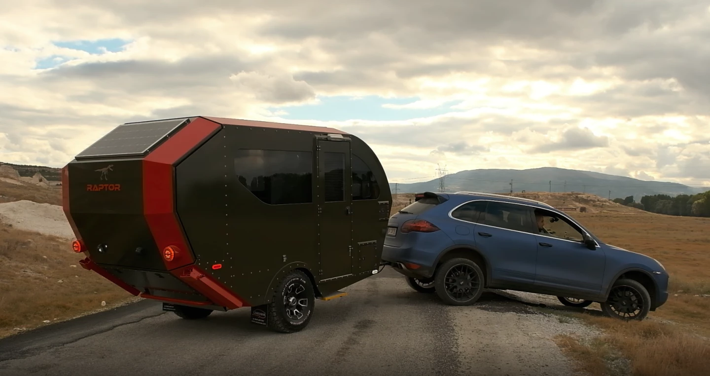 The Campravan Raptor XC is built for all-terrain towing