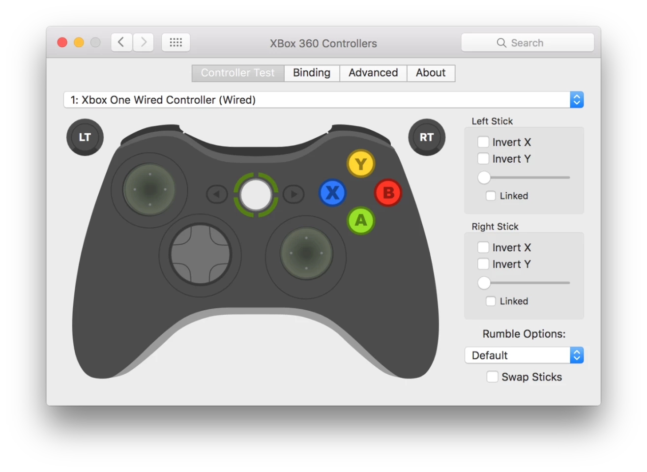 The 360Controller preferences