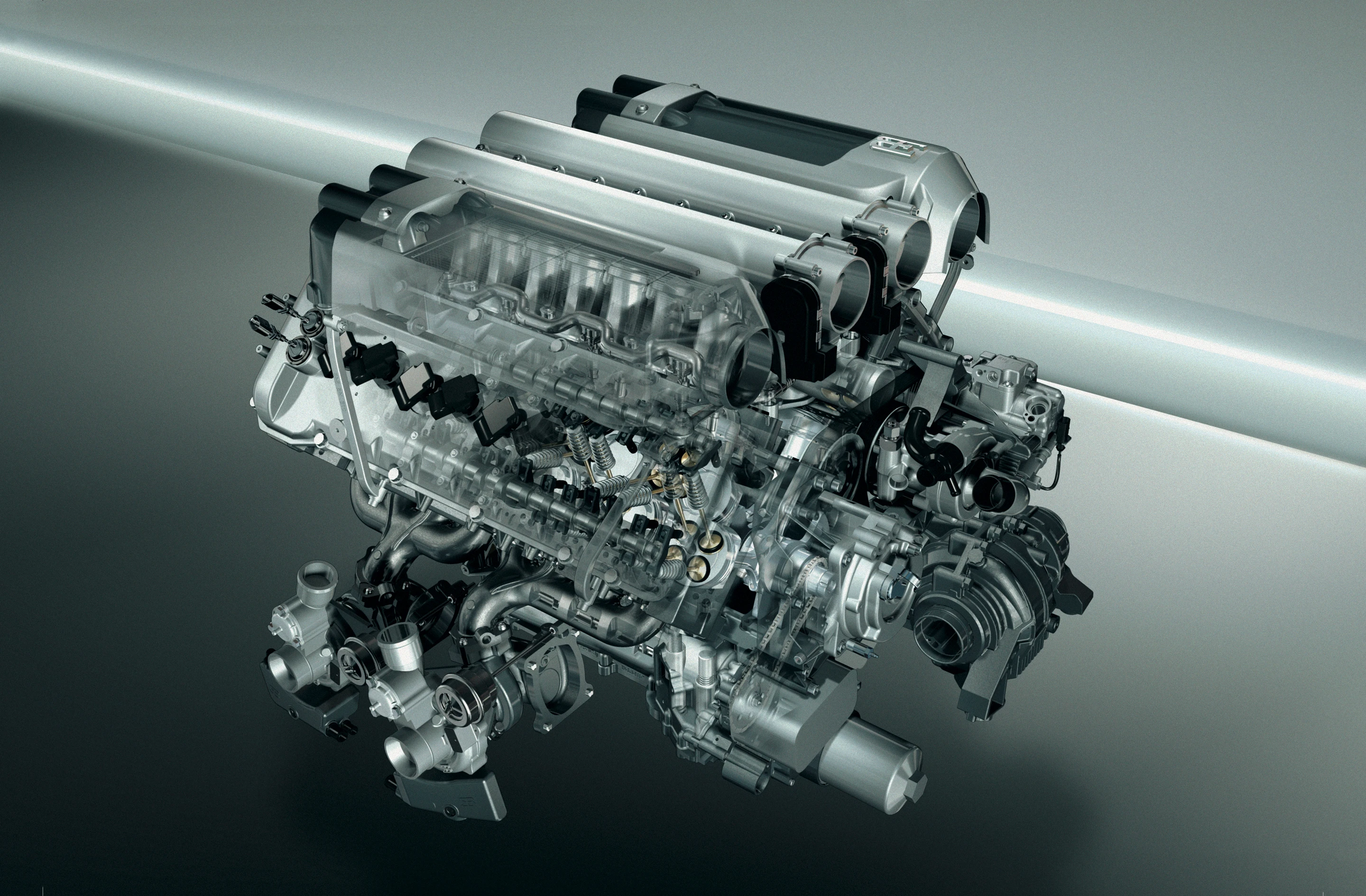 The Bugatti Veyron 16.4 motor