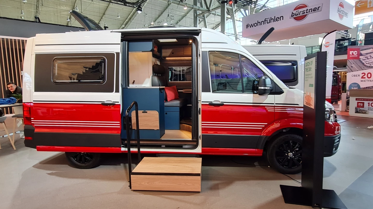 The Eriba Car splashes some color on the floor of CMT 2024