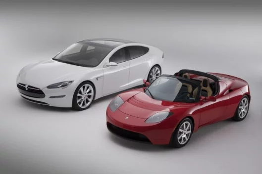 Tesla model S and Roadster