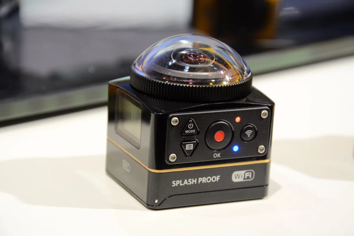 The Kodak Pixpro SP360-4K is a 4K-shooting 360-degree action camera