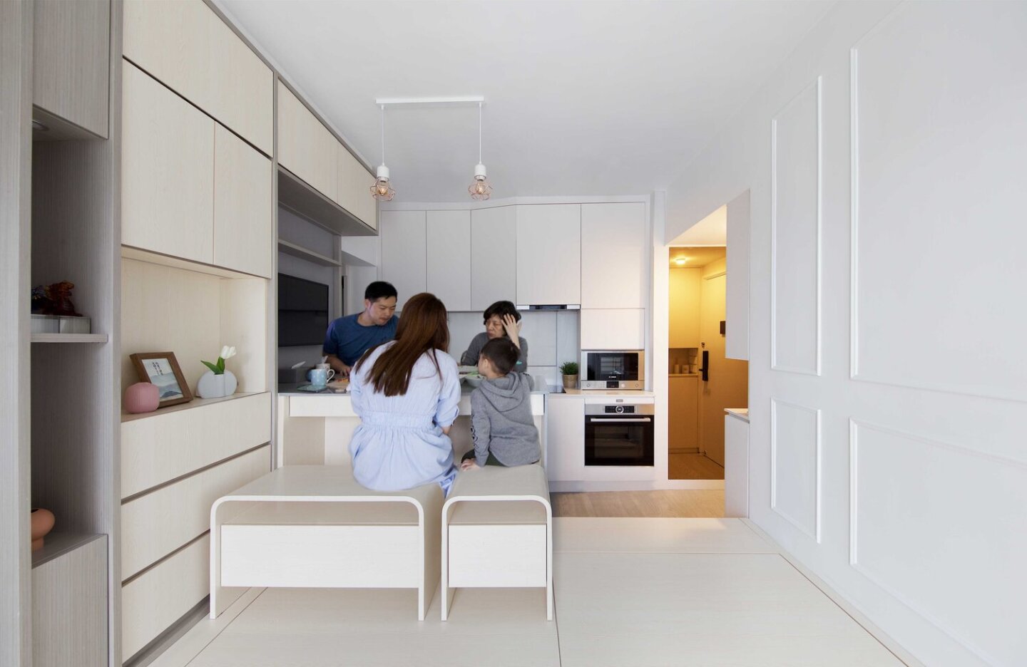 Hong Kong micro apartment packs smart tech into transformable spaces