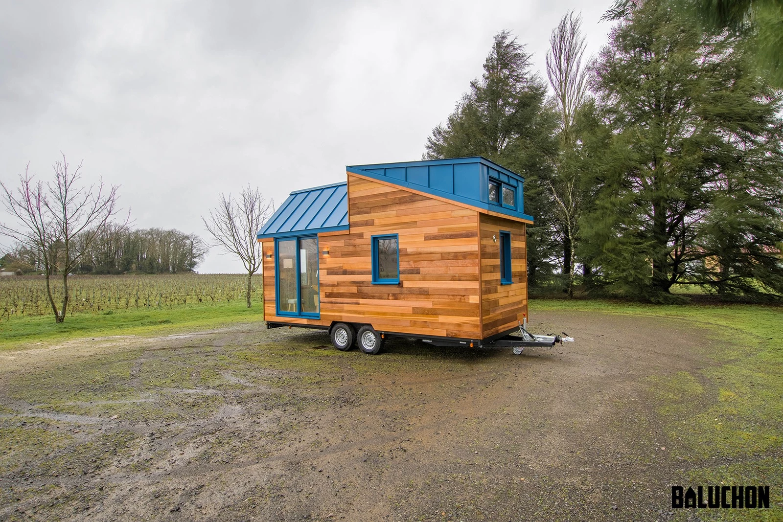 The Mogote is finished in red cedar