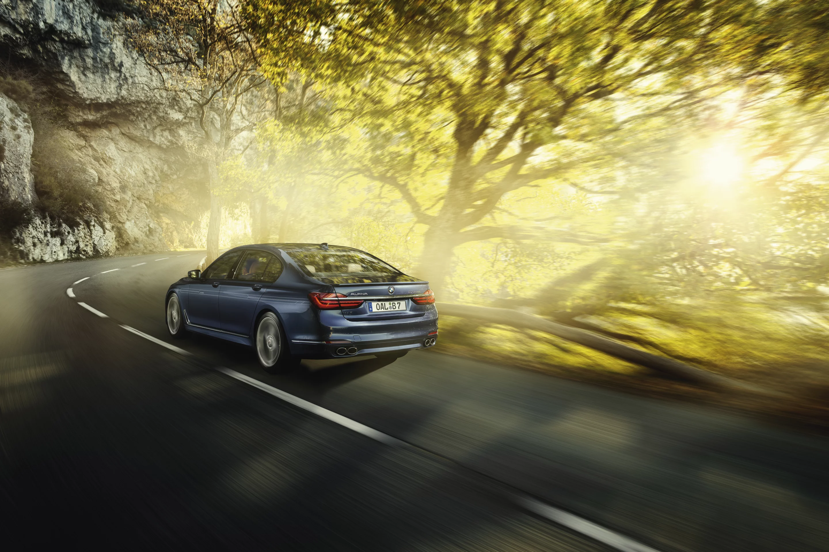 BMW's carbon core construction makes a perfect base for a sporty limousine