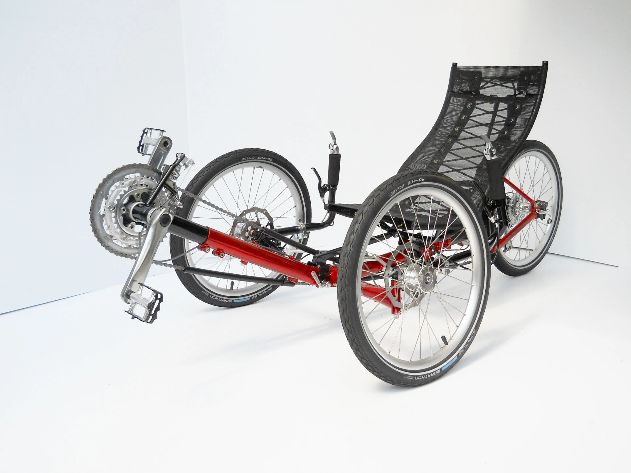 The Evolve recumbent trike reportedly folds up very small, very fast