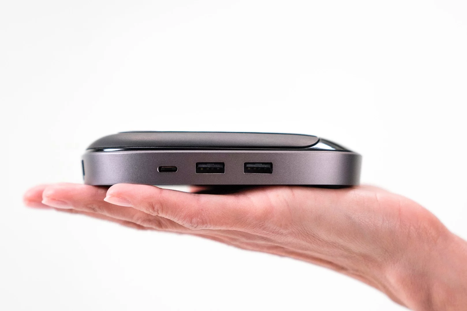 The entire hub is relatively small considering the number of separate dongles it replaces