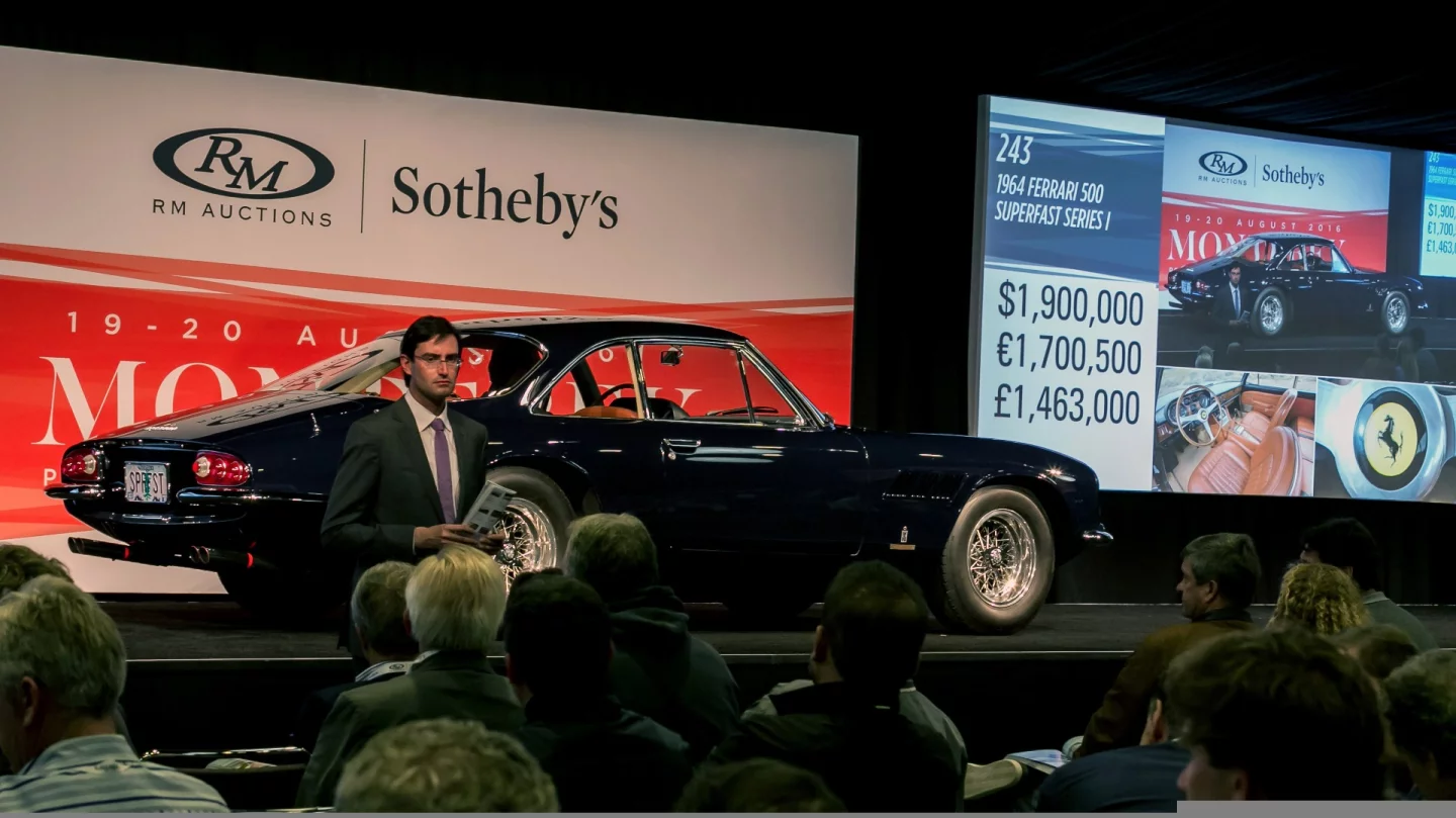 Only 36 Ferrari 500 Superfast Series 1 cars were ever built, and they were exclusively for Ferrari's best and most monied clients. This particular car was the 1965 Chicago Auto Show car and fetched $2,750,000 at RM-Sotheby's 2016 Monterey auction