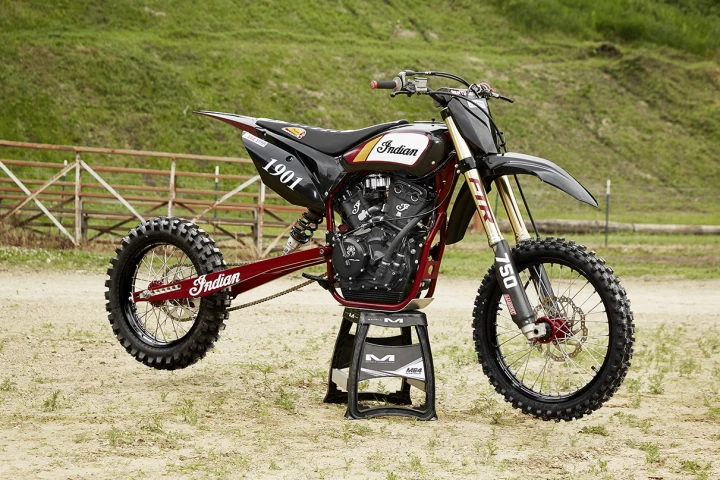 Indian is getting back into hillclimb racing with a tricked-up billygoat version of its FTR750 flat track racer