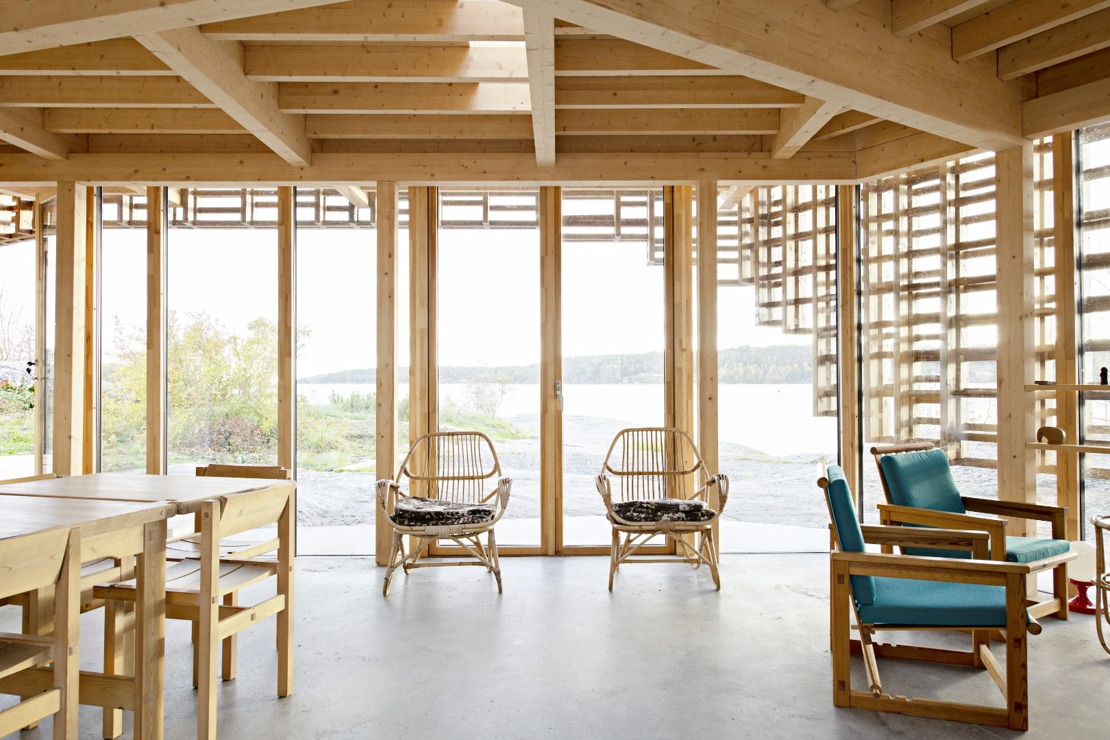 The interior of the House on an Island measures 70 sq m (753 sq ft)