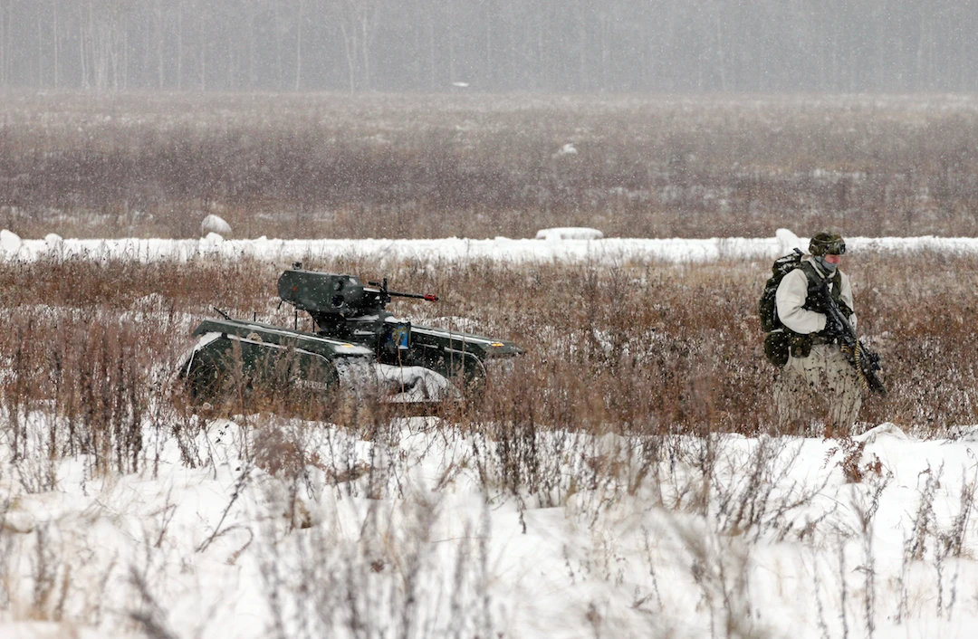 The THeMIS ADDER is designed to support or eventually replace ground troops in the battlefield