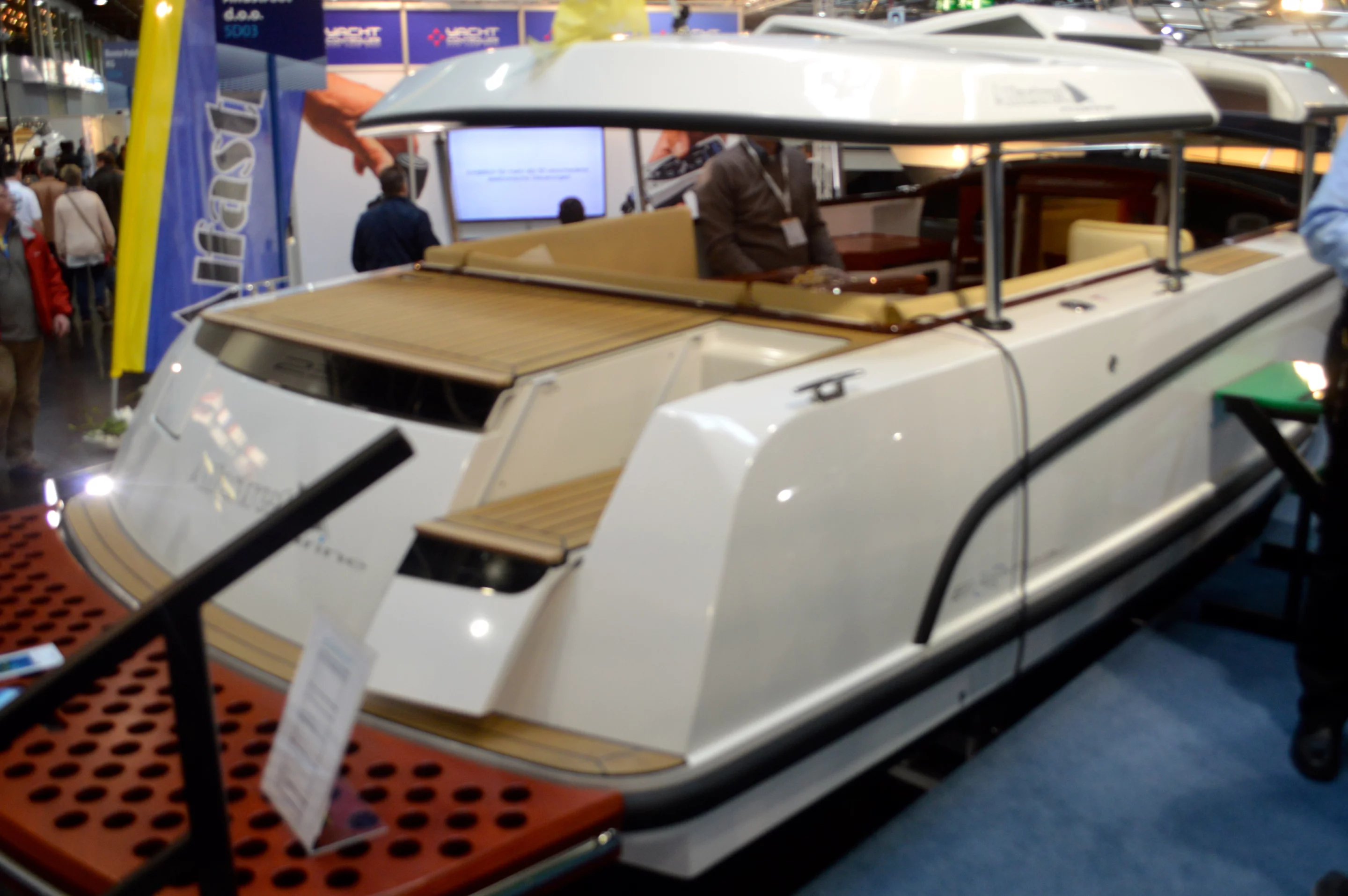 The hydraulic hard-top gets lowered