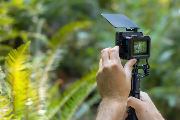 The ActionBox Cine GoPro Hero housing (pictured handle not included) is presently on Kickstarter