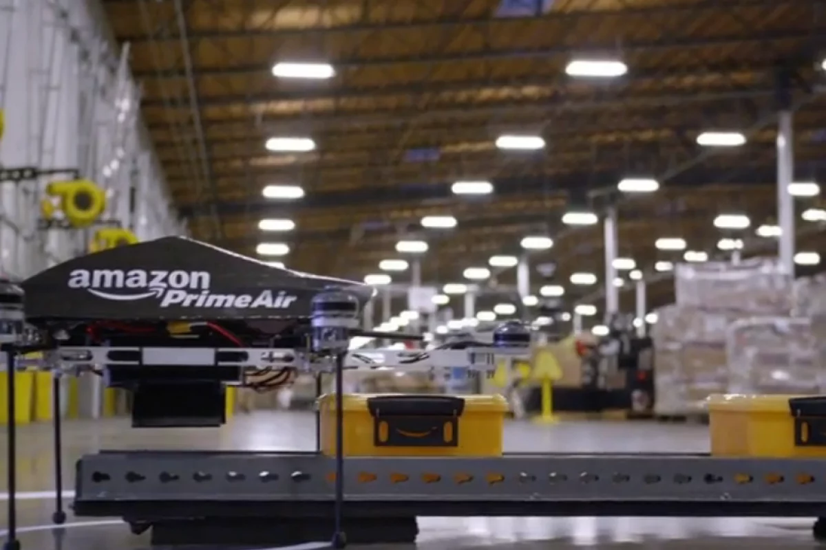 Stymied by US regulations, Amazon has been testing its delivery drones at a Canadian location
