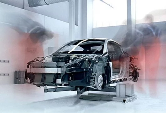 A scene from the new R8 ad