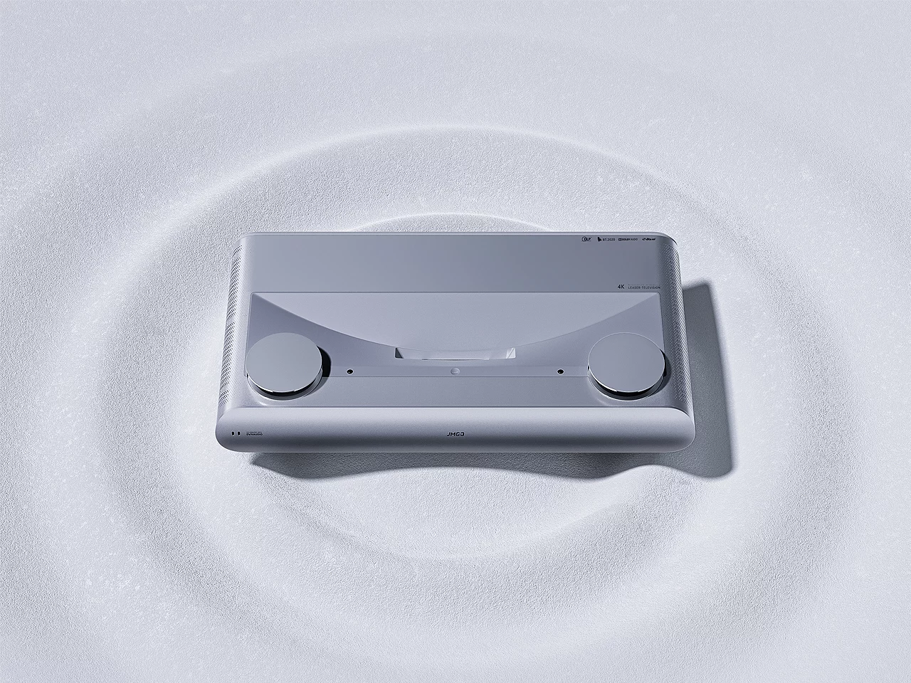 The JMGO U2's sound system has been developed in partnership with Denmark's Dynaudio