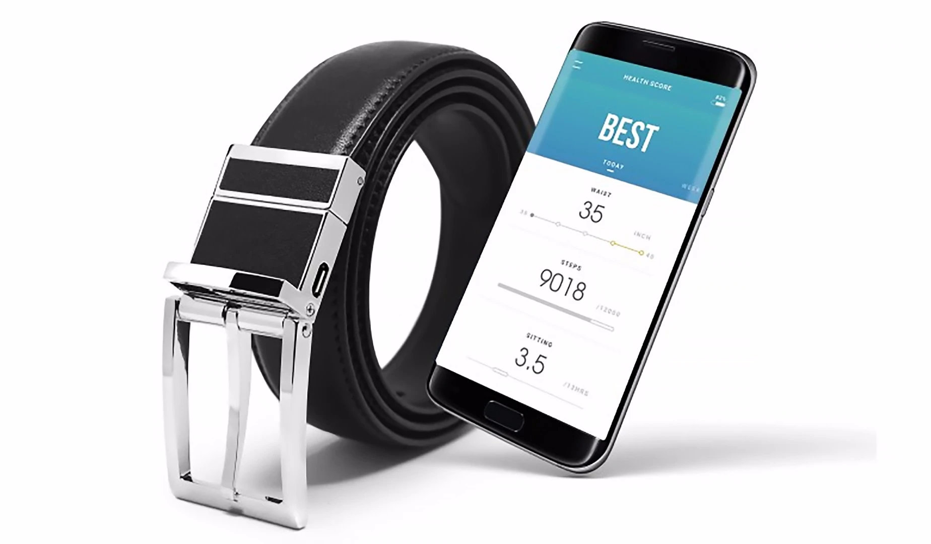 The app gives you daily and weekly stats, but not much else