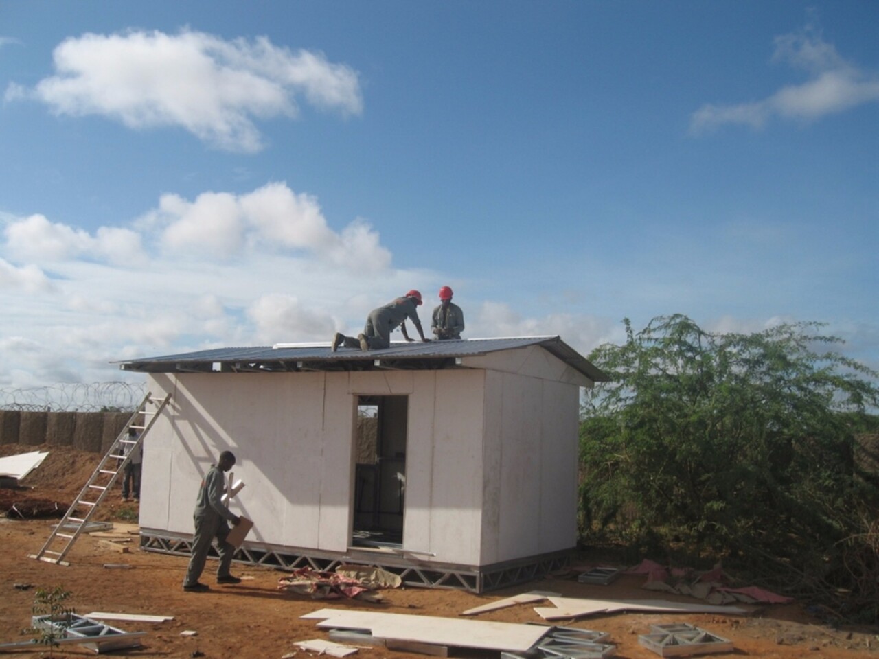 Each Solar Classroom in a Box can be built in two days